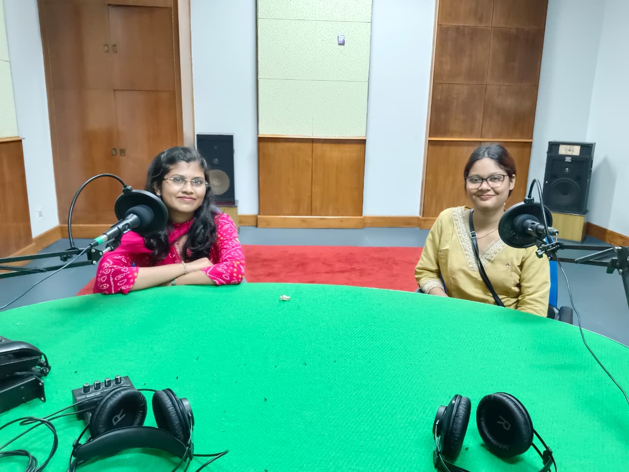 Swayamshree Ghosh Presenting MANPEETH in All India Radio Station, Puri