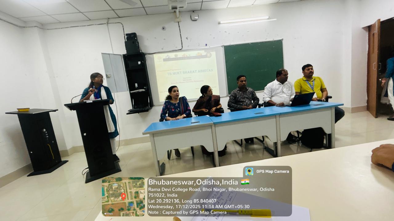 PMTBMBA Sensitization Programme at Rama Devi Women’s University, Bhubaneswar.