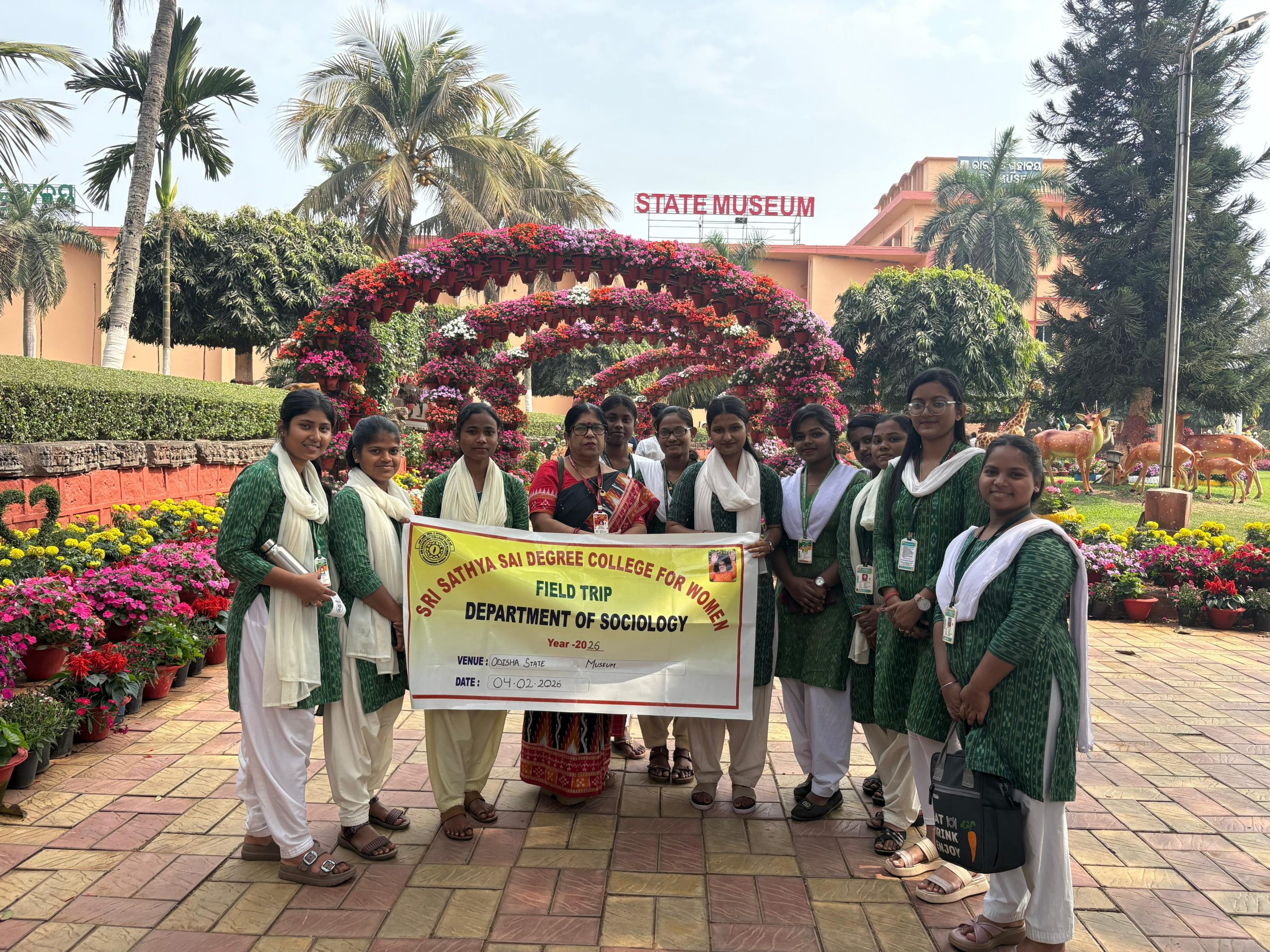 The Department of Sociology organized a field trip to the Odisha State Tribal Museum on 4th February 2026.